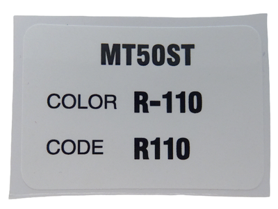 Sticker Honda MT50 ST kleur code R-110