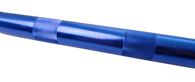 Stuur motorcross aluminium blauw / grijs