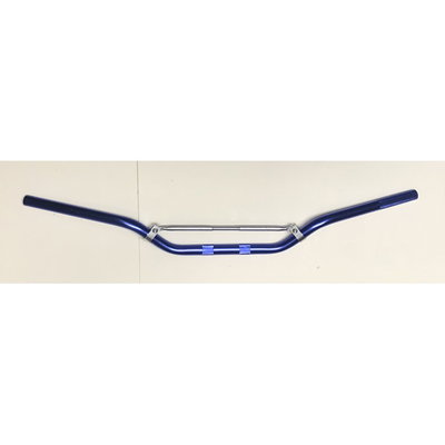 Stuur motorcross aluminium blauw / grijs