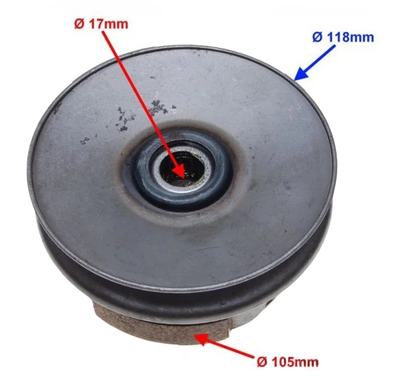 Bakvariator+Koppling Kymco Dj /Honda Dio Cpl