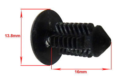 Spegel Hål Gummi Universal 10Mm