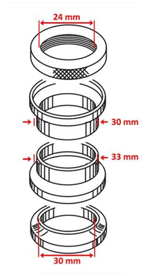 Balhoofdstel Peugeot Buxy/Speedake/Z