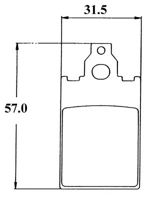 Remblok Grimeca Malaguti/Tomos