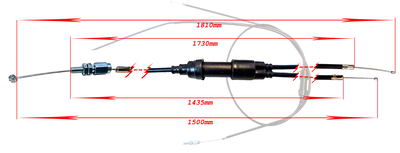 Gaswire Piaggio NRG / Runner / Zip 2000 2T (950mm)