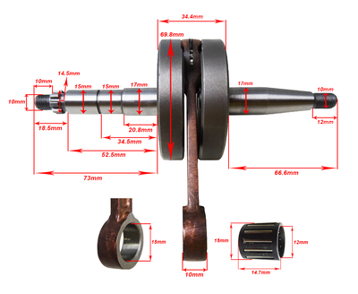 Krukas Puch MV / MS / etc 3/4v 12mm pen Jasil / Top racing