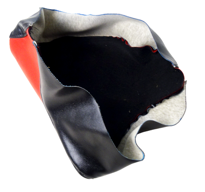 Sadelklädsel Crescent svart/röd – Passar flera modeller