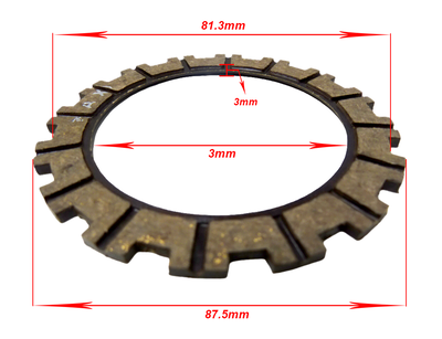 Lamellsats 4 st – Husqvarna 16 bommar Frizoni Max Italy (NOS)
