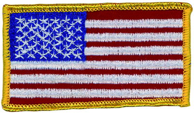 USA Vlag Patch – 5 × 9 cm