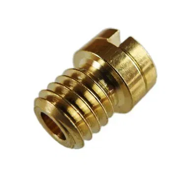 Keihin main jet size 165, round slotted type, brass. M5x0.75. Fits Honda MB, MT and MTX.