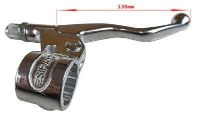 Broms / kopplingshandtag universal silver (par)