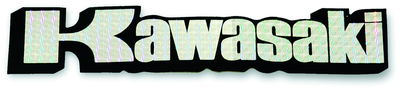 SPECTRA-sticker Kawasaki zwart met reflecterend effect, 21×4,4 cm