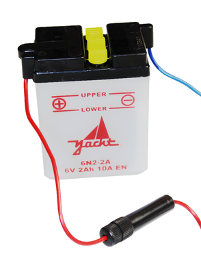 Batteri 6V-2A 6N2-2A (Honda SS50) (levereras utan syra)