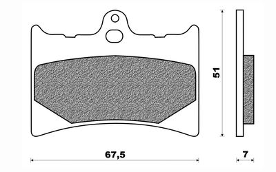 Bromsklossar Aprilia AF1/RS125 fram  Newfren