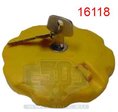 Tanklock Honda MTX gammal modell med lås gul