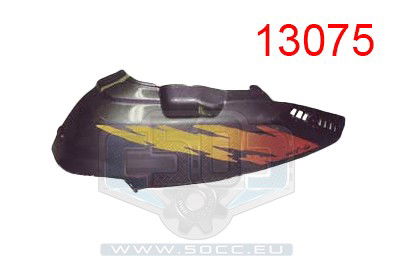 Sidokåpa Honda Vision höger grå