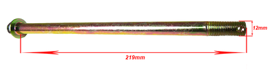 Axel m12x218mm framhjul  Yamaha DT50MX