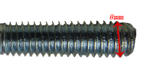 Cylinder Bult M8X118 (Kreilder)