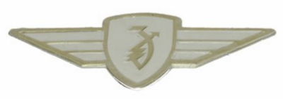 Emblem Zundapp vinge vit