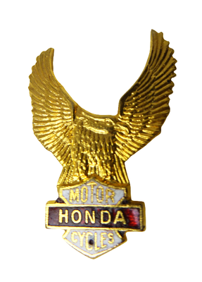 Metallemblem / Pin Honda Motor Cycles 30×22 mm Vintage