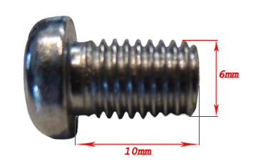 Gaffelskruv 1/4 tum x26 gäng L10 mm