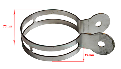 Ljuddämpare Klämma Jolly Moto 75mm