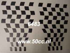 Dekal Flag Checks Kit Svart