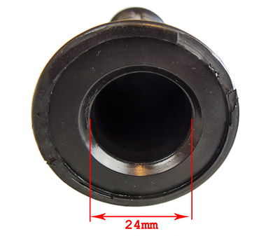 Gummihandtagssats Zundapp/Kreidler 24/24 classic block zwart