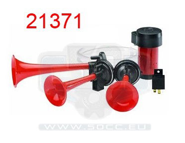 Claxon 12V dc luchthoorn 3 stuks