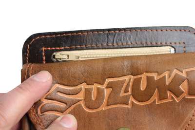 Bältespung – Läder – Suzuki – Brun