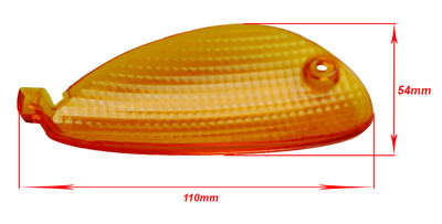 Blinkersglas Piaggio Sfera Vänster Bak