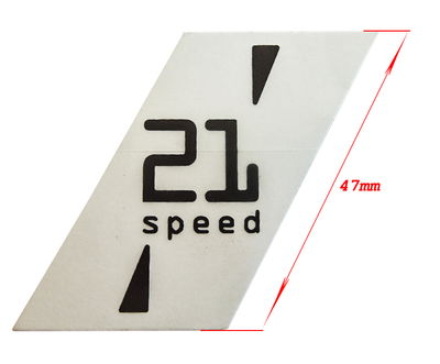 Dekal Rex 21 Speed svart