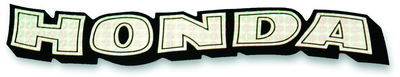 SPECTRA-sticker Honda golvend zwart met reflecterend effect, 22,5×4 cm