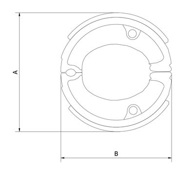 Bromsbackar Monark 90mm (J1023)