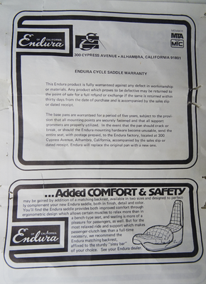 Endura Tourzadel Suzuki GS1000 – Zwart