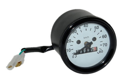 Hastighetsmätare Puch/Tomos/universal 60mm Vit
