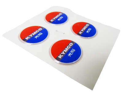 Kymco emblem 3-D 3x3cm universal 4-pack