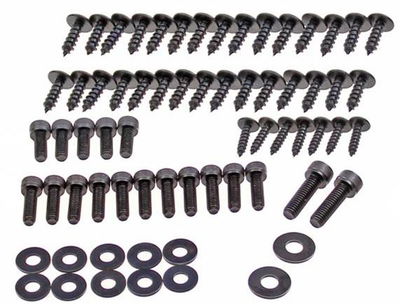 Schroef set Yamaha Aerox kappen / frame zwart