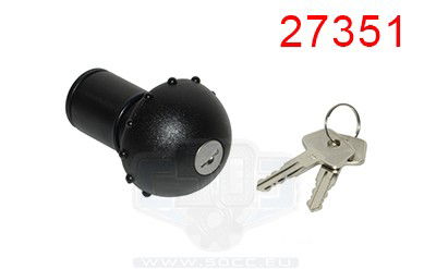 Tanklock Tomos med lås svart
