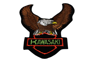 Tygmärke Kawasaki – Örn – 11 × 12 cm