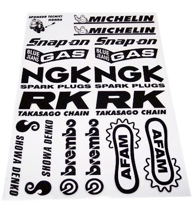 Dekal sponsor kit Brembo/RK/Michelin/Showa