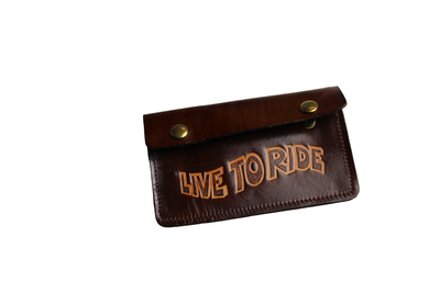 Expanderande Plånbok – Liten – "Live to Ride"