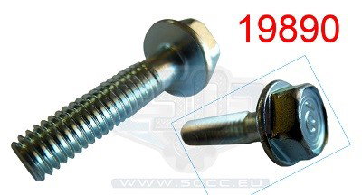 Bult M6X25 Fläns