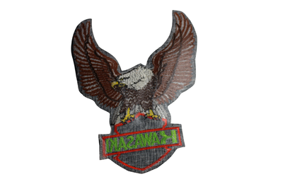 Tygmärke Kawasaki – Örn – 20 × 25 cm