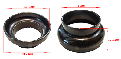 Nedre kona / styrlagerskål Thun undre svart 30.2mm