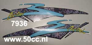 Dekal Action Set Blå