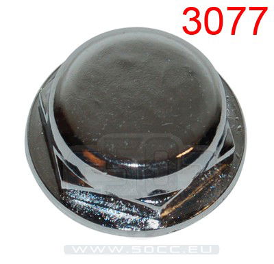 Toppmutter för styrlager Puch Maxi / Hercules krom