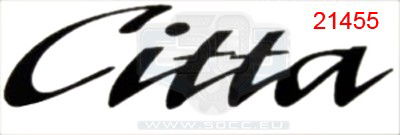 Dekal Gilera Citta Namn Svart