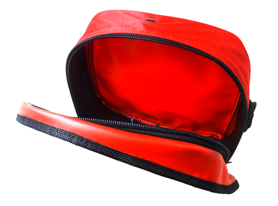 Endurotas voor bagagedrager – Rood met zwarte randen Famsa