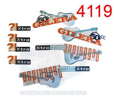 Dekal Gilera Eco Set Unplugged