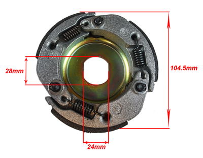 Koppling 107mm Piaggio/Honda/Peugeot/Kymco/Minarelli 02>